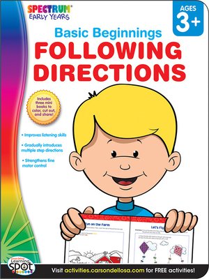 cover image of Following Directions, Grades Preschool - K